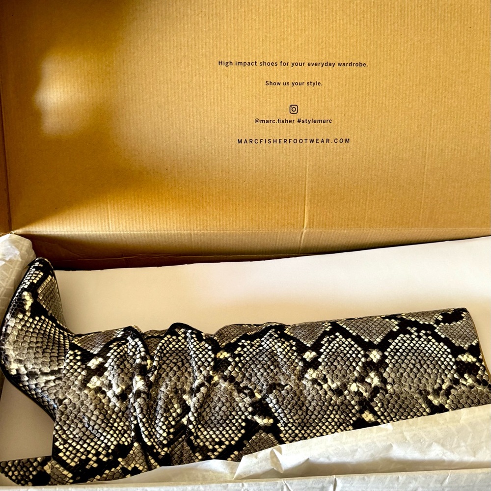 NIB Marc Fisher LTD Lalita2 foldover shaft tall boots 8.5M - Picture 13 of 16